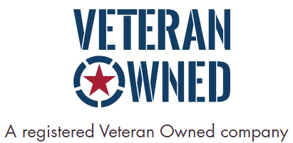 The logo for a veteran owned company